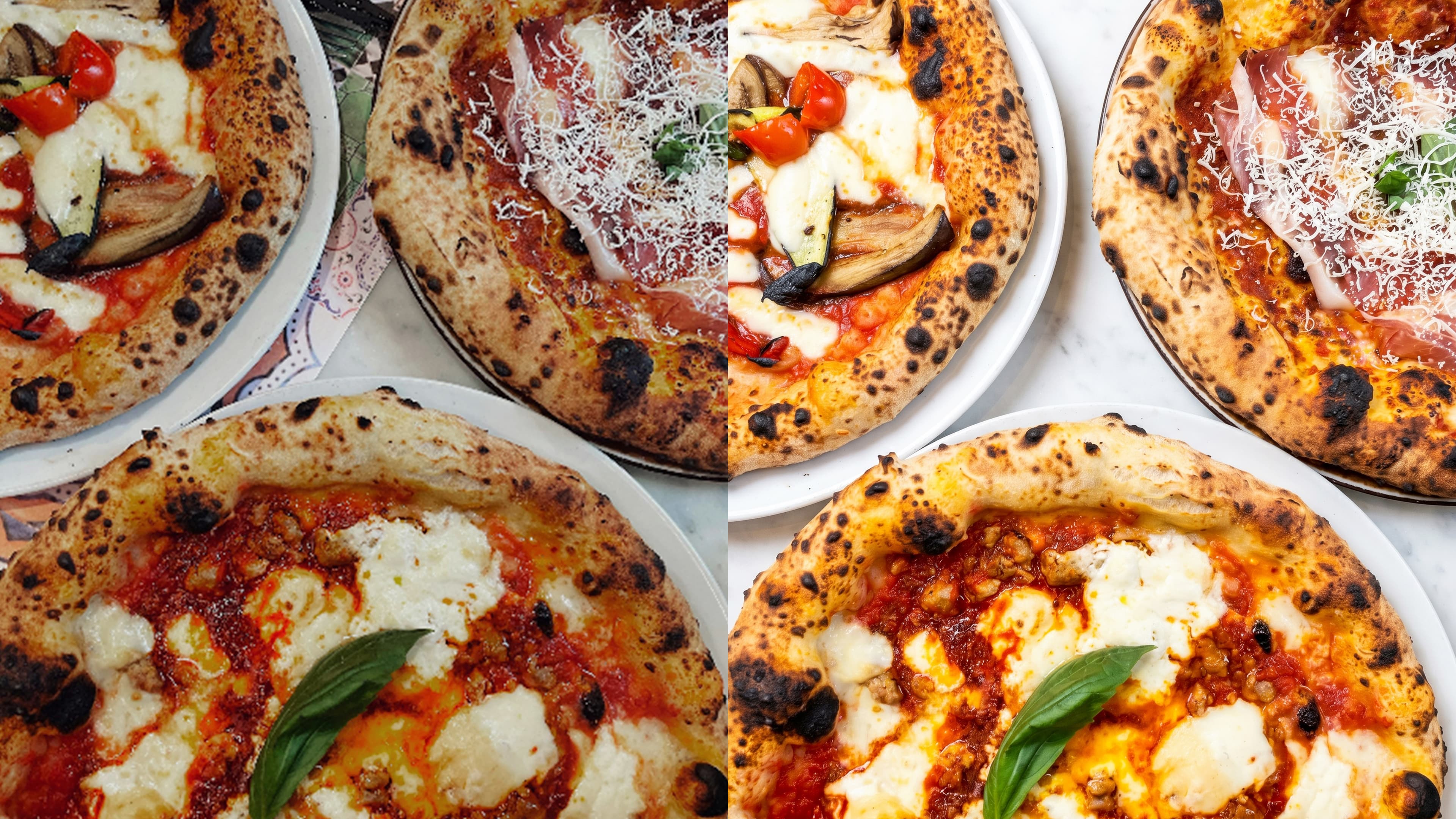 Before and after food photo enhancement