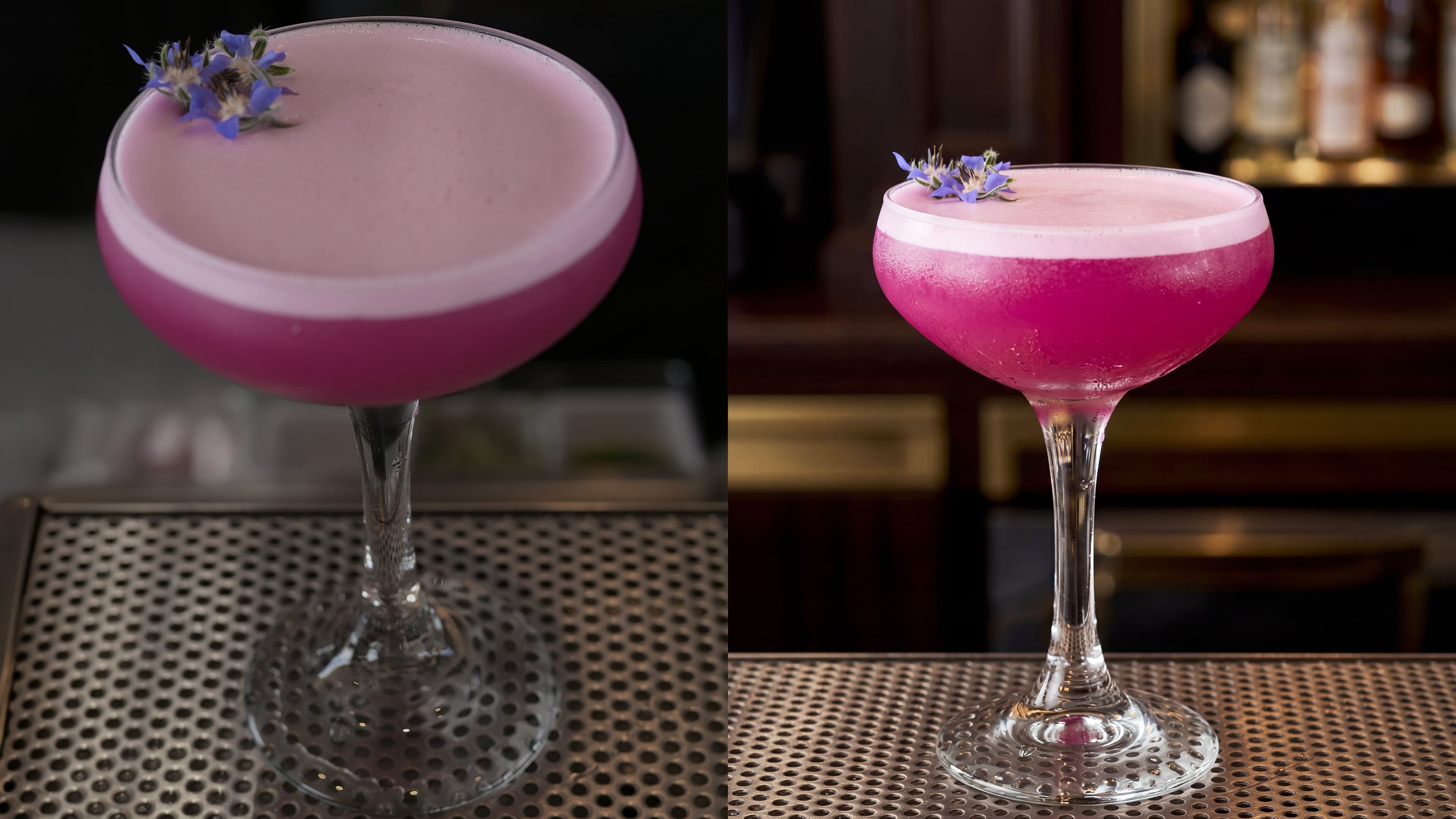 Before and after food photo enhancement